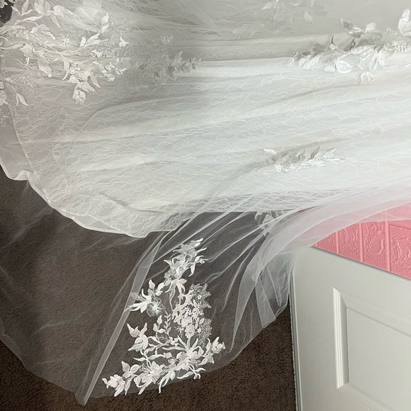 NWOT Lulu’s Bridal Everlasting Affection Lace Backless Mermaid Wedding Dress - Picture 12 of 16